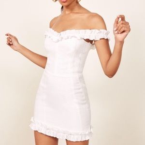Reformation White Bonita Dress